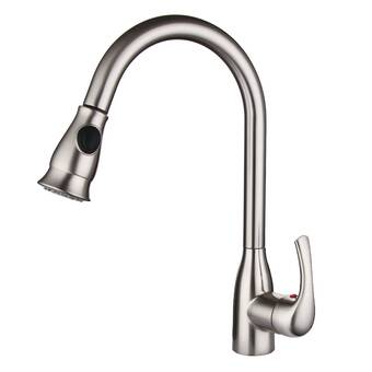 Ferness Faucets Achilty Pull Down Single Handle Kitchen Faucet