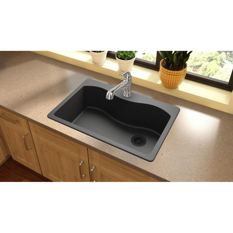 Elkay Quartz Classic 33 L X 22 W Drop In Kitchen Sink Reviews Wayfair