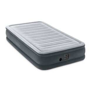 Queen Open Box Intex PVC Dura-Beam Series Airbed with Built In Electric Pump 