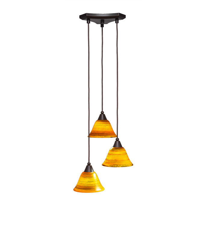 Red Barrel Studio Nessa 3 Light Cluster Bell Pendant Wayfair