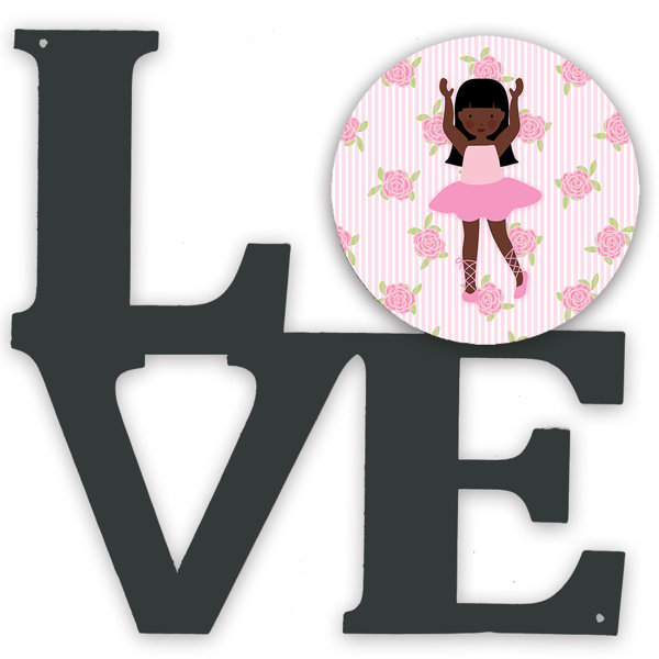 Red Barrel Studio Ballerina African American Long Hair Metal Love