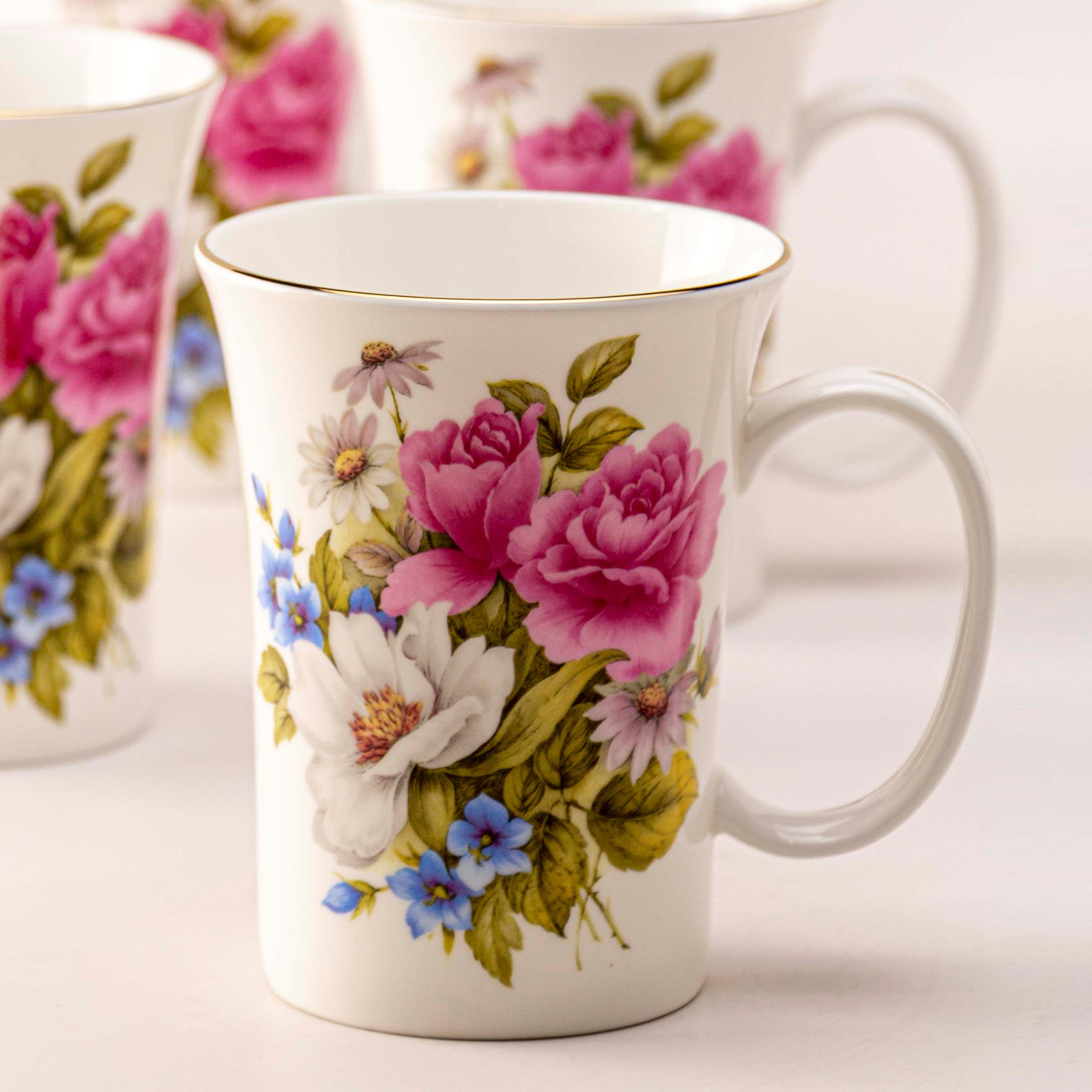 Rosalind Wheeler Demi Rose Bone China Coffee Mug & Reviews | Wayfair