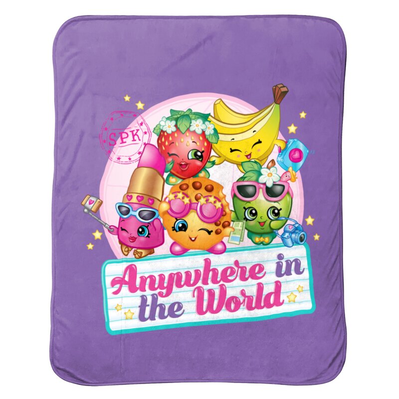 Shopkins Anywhere Travel Throw Wayfair