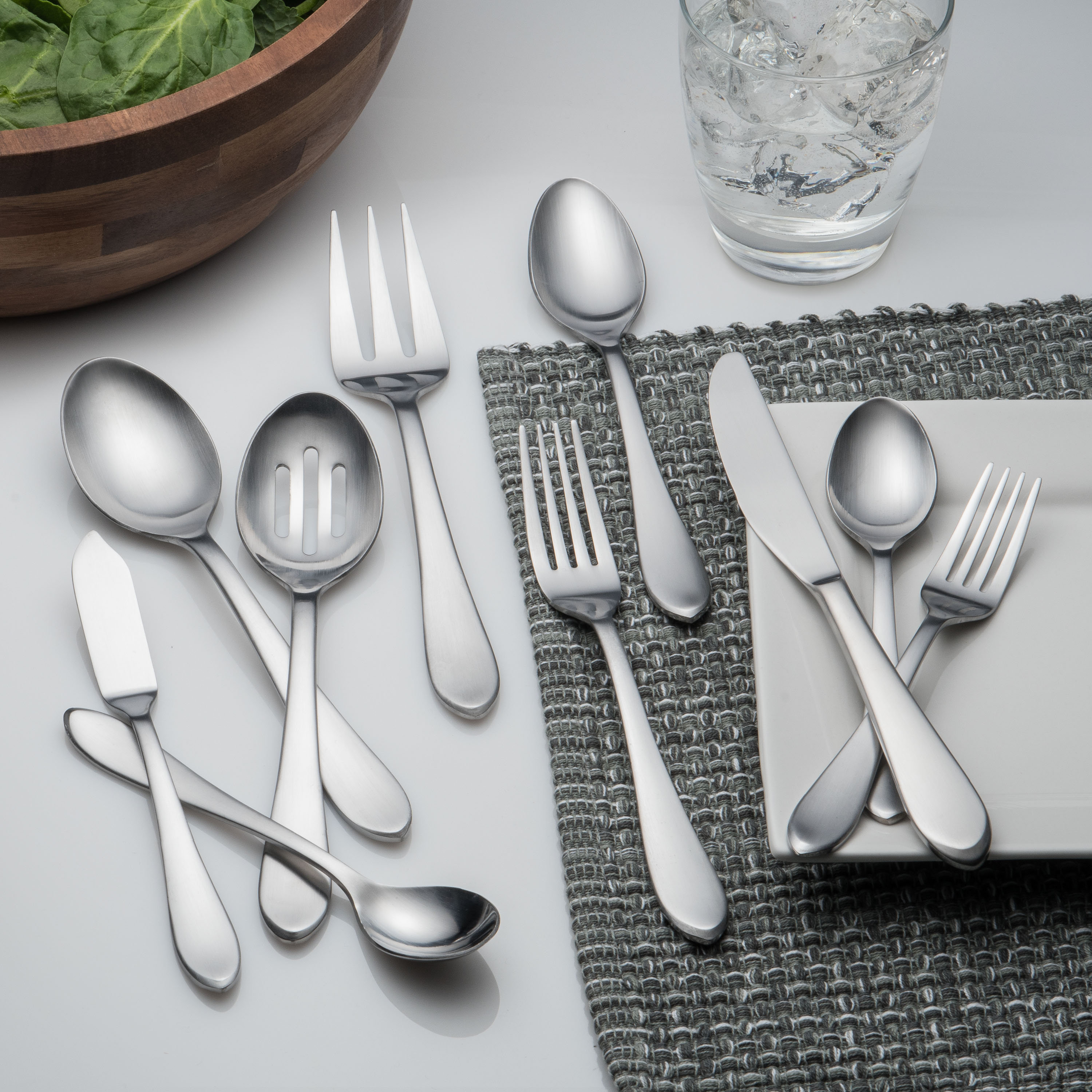 Ebern Designs Valter 45 Piece Flatware Set Service For 8 Reviews Wayfair