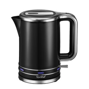 1.8-qt. Stainless Steel Electric Tea Kettle in Black