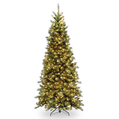Mercury Row Tiffany Fir Green Artificial Christmas Tree With Clear