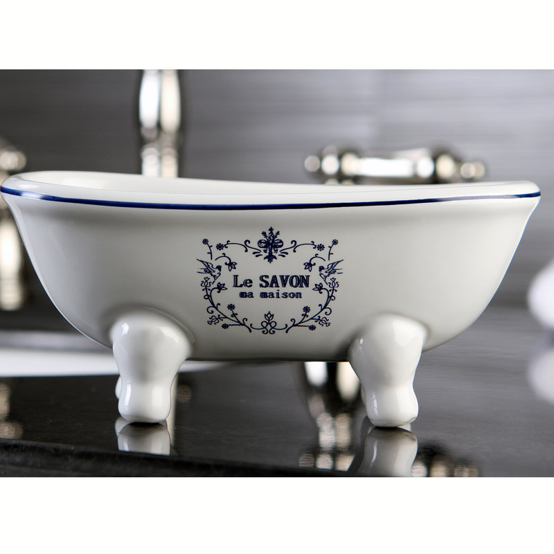 Bath Tub Soap Dish Vintage White Cast Iron Farmhouse Bathroom Decor New 2019