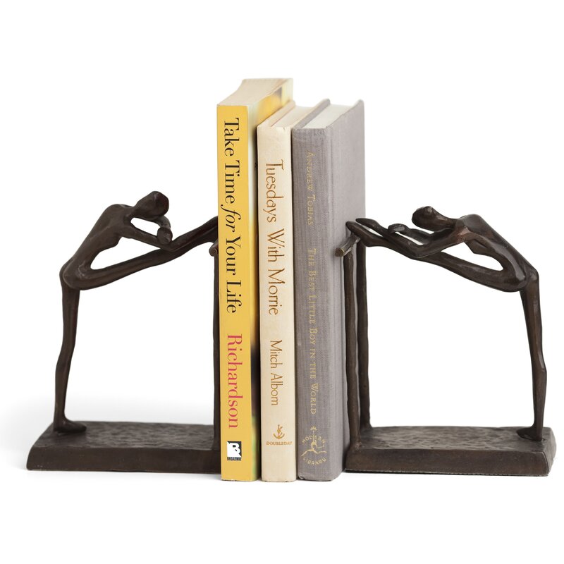 Red Barrel Studio® Dorine Contemporary Stretch Metal Bookend & Reviews ...