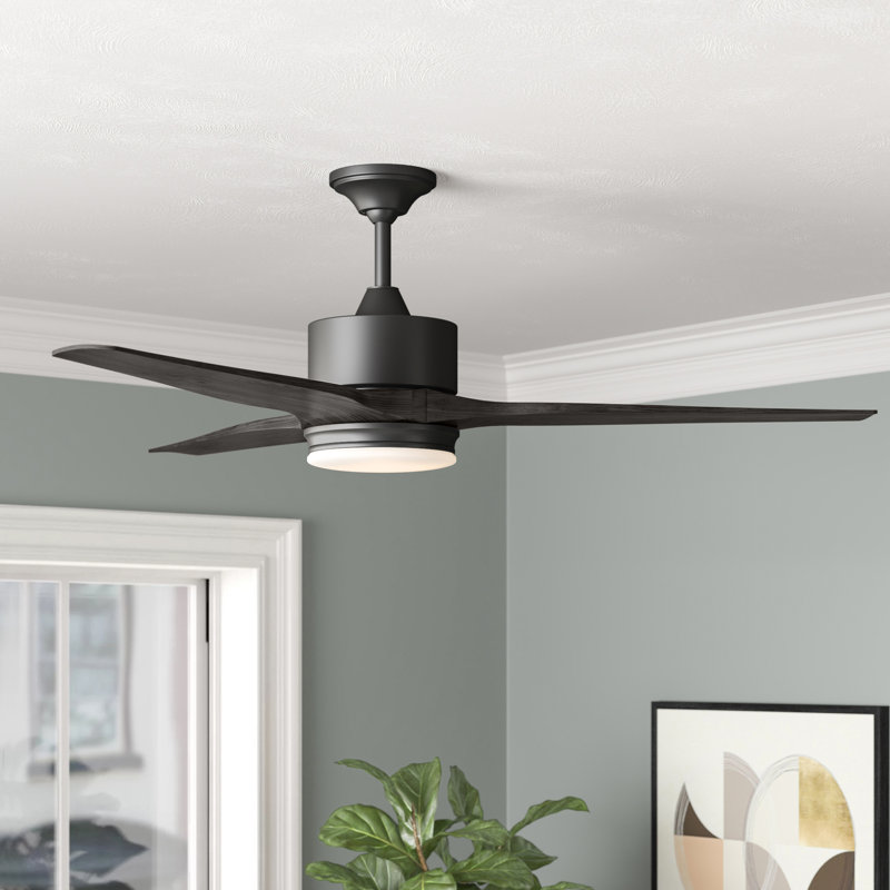 Joss Main Paige 60 3 Blade Outdoor Led Standard Ceiling Fan With Light Kit Included Reviews Wayfair