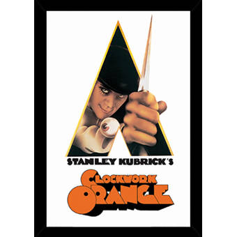 Frame Usa A Clockwork Orange Knife Framed Graphic Art Print