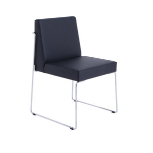 Astoria Side Chair in Eco-leather - Black
