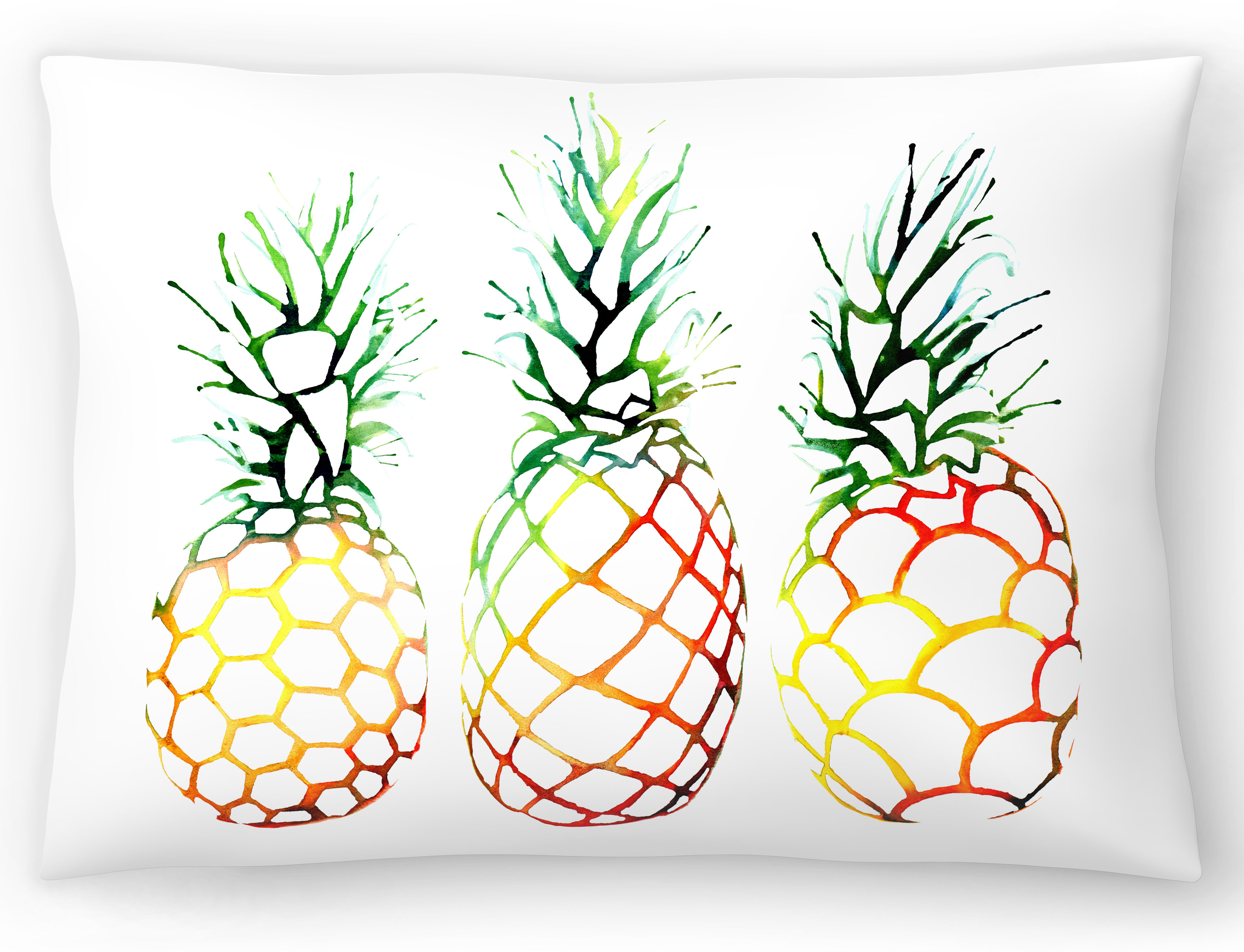 pineapple lumbar pillow