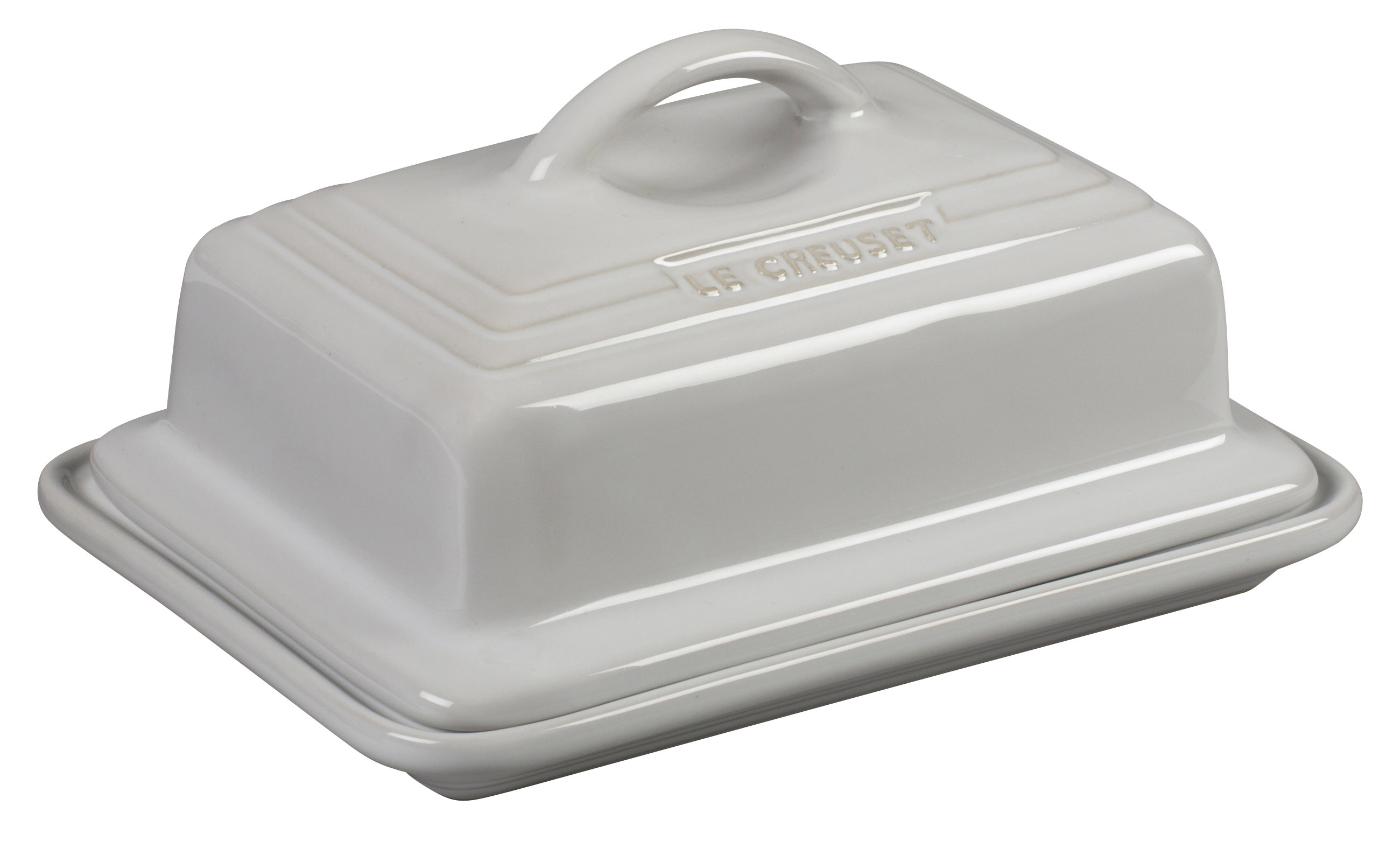 Reactive Glaze Square Butter Dish with Lid