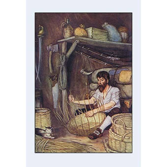 Buyenlarge Robinson Crusoe I Made Me A Table By Milo Winter Framed Painting Print