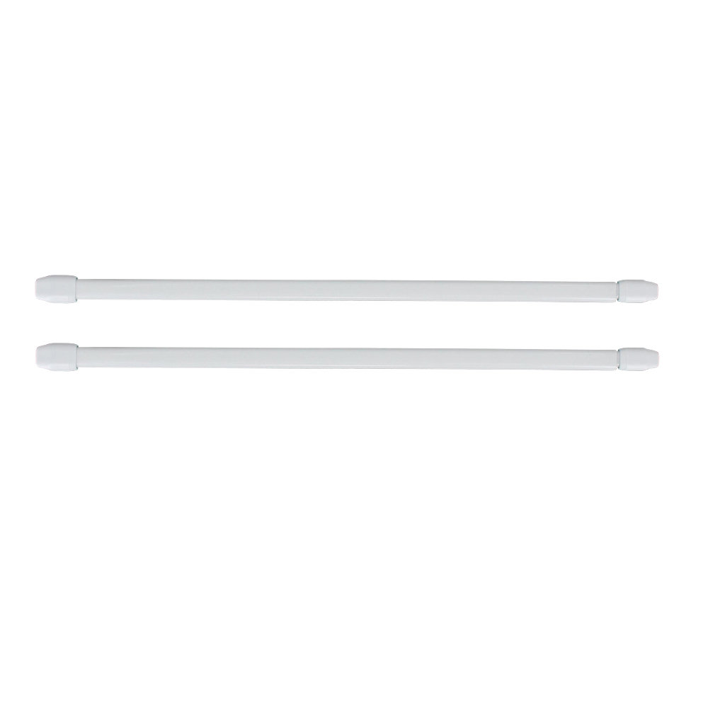 Evideco Adjustable Flat Sash Curtain Single Rod Reviews Wayfair