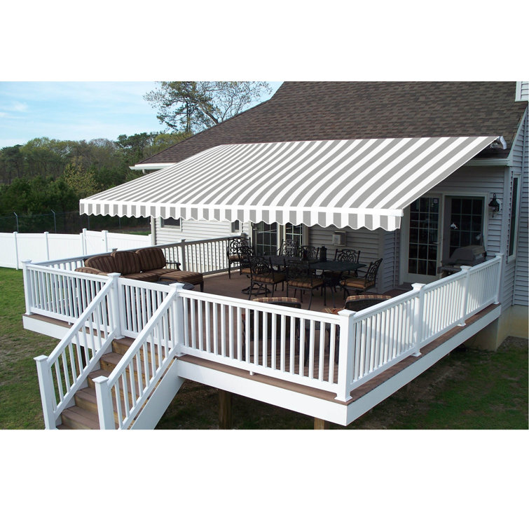 Aleko Retractable Awning Replacement Fabric Reviews Wayfair