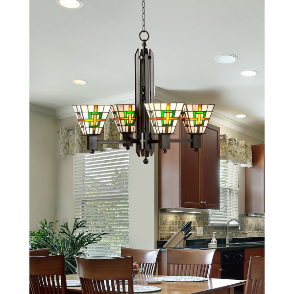 mission chandelier dining room