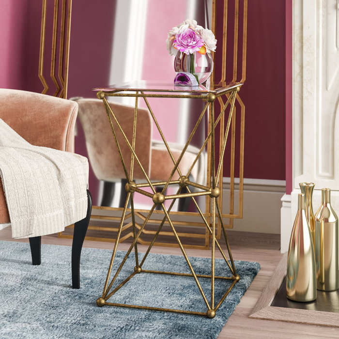 Shauna Geometry Molecular End Table