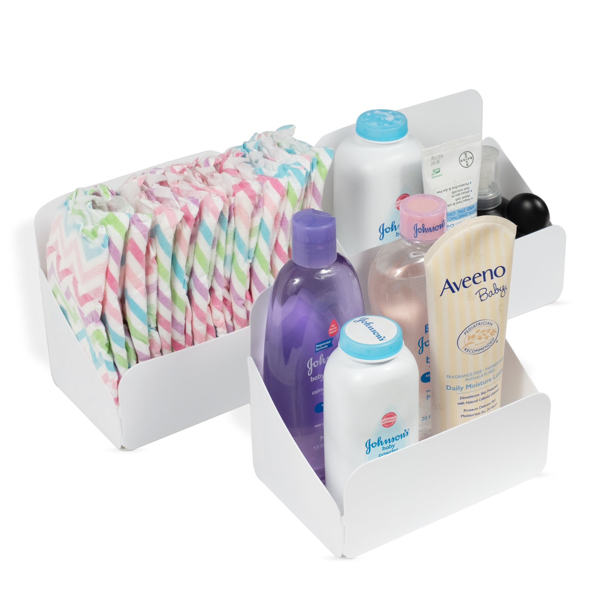 Rebrilliant Albus Origami Storage Organizer With Wall Baskets