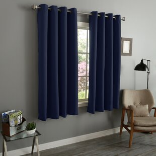 Ready Made 66"x84" Thermal Insulated Blackout Door Curtain Set W Tie Back 
