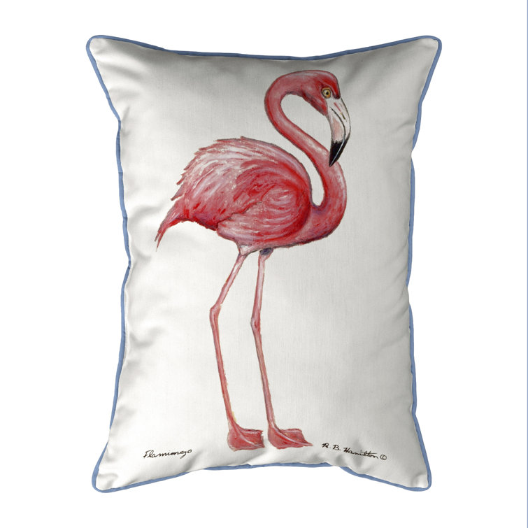 flamingo lumbar pillow