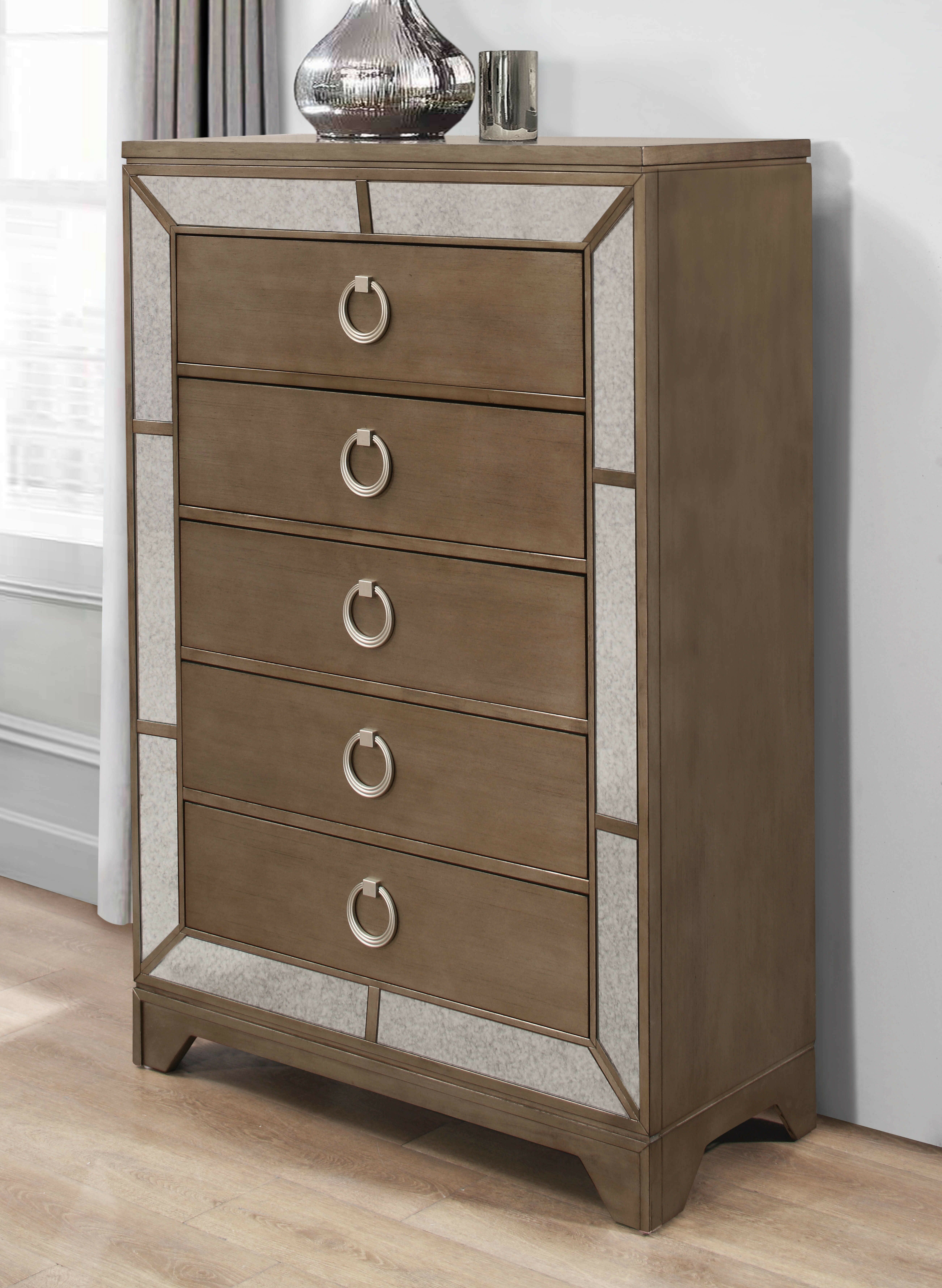 Everly Quinn Faribault 5 Drawer Chest Wayfair