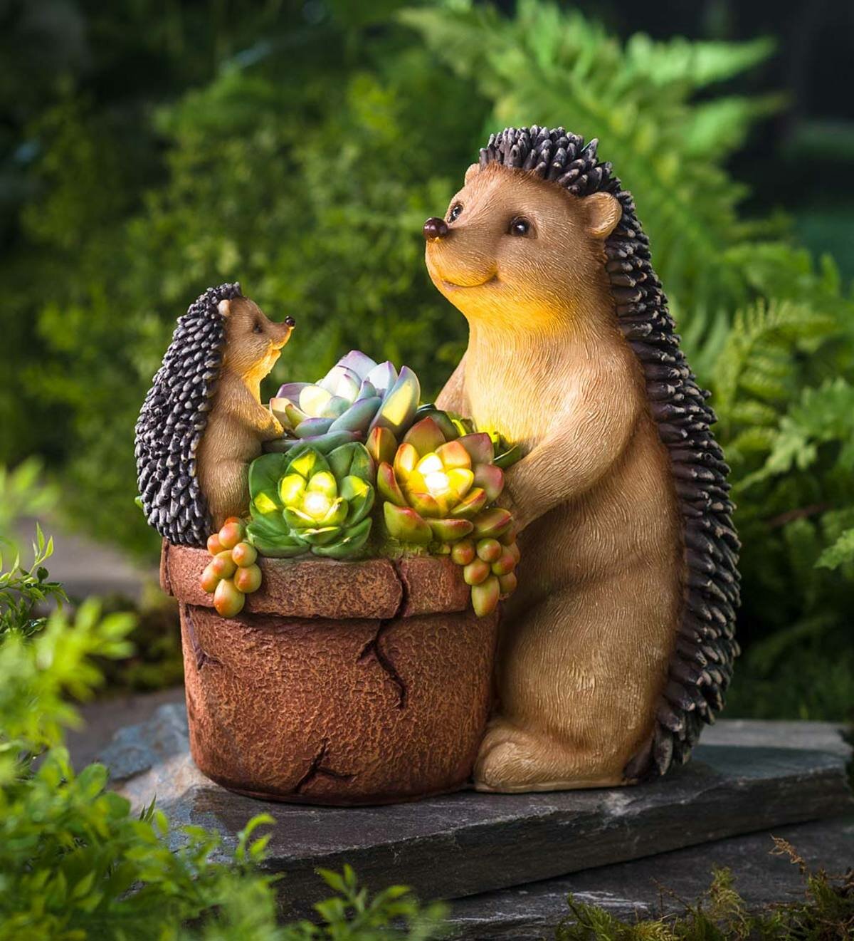 Solar Garden Light LED Solar Resin Animal Figurine Lamp Garden Hedgehog 