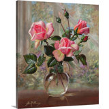 Pink Roses Wall Art You Ll Love In 2020 Wayfair