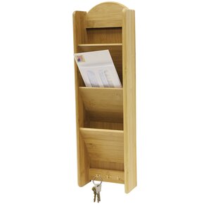 3 Tier Letter Rack with Key Hook