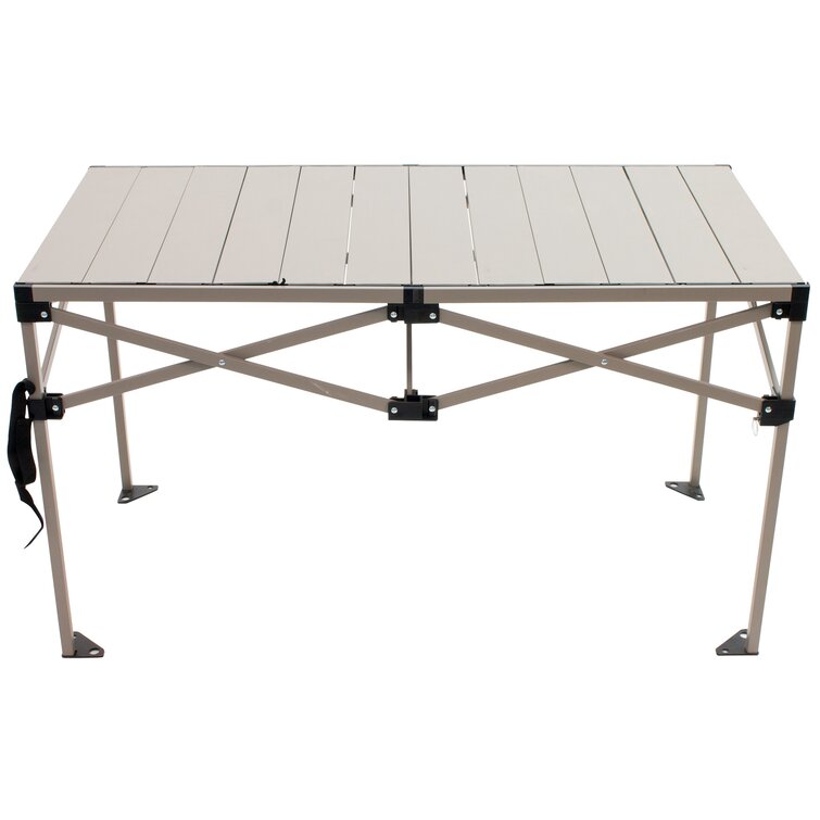 metal top camping table