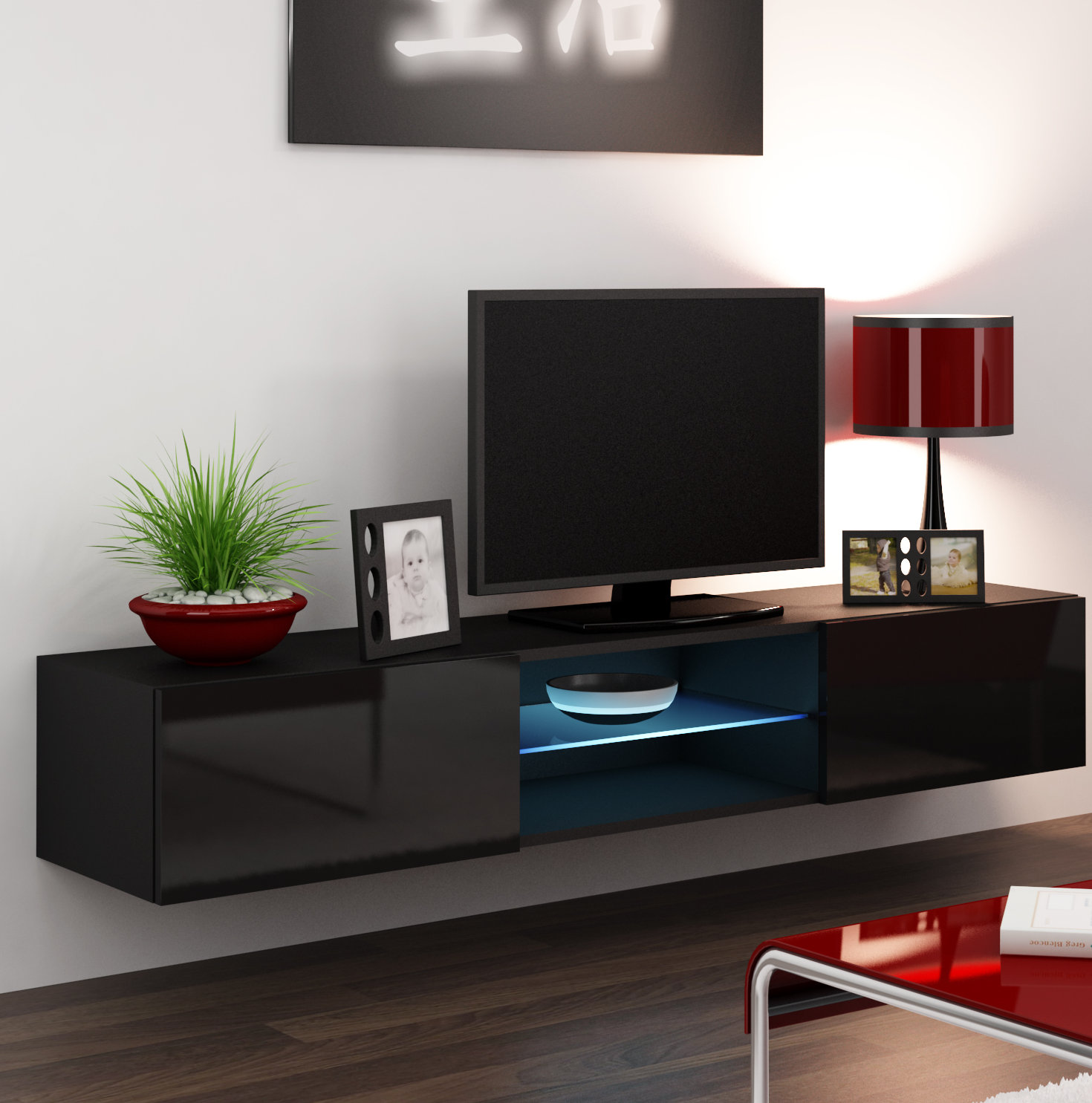 Jaggers Floating Tv Stand For Tvs Up To 78 Inches Jaggers Floating Tv Stand For Tvs Up To 78 Inches