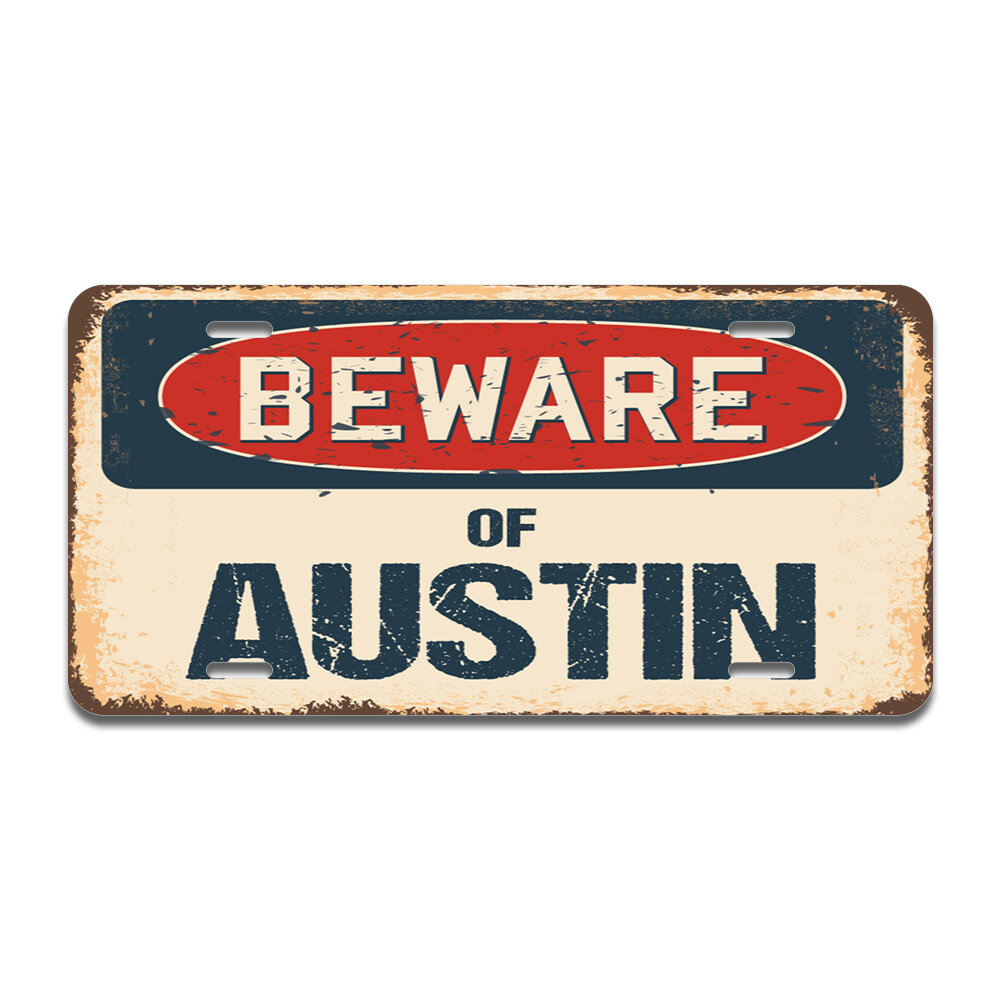 Beware Of Allison Rustic Sign SignMission Classic Rust Wall Plaque Decoration 