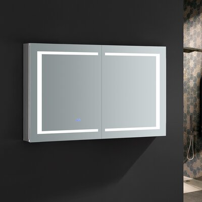 Spazio 48 X 30 Recessed Or Surface Mount Frameless Medicine