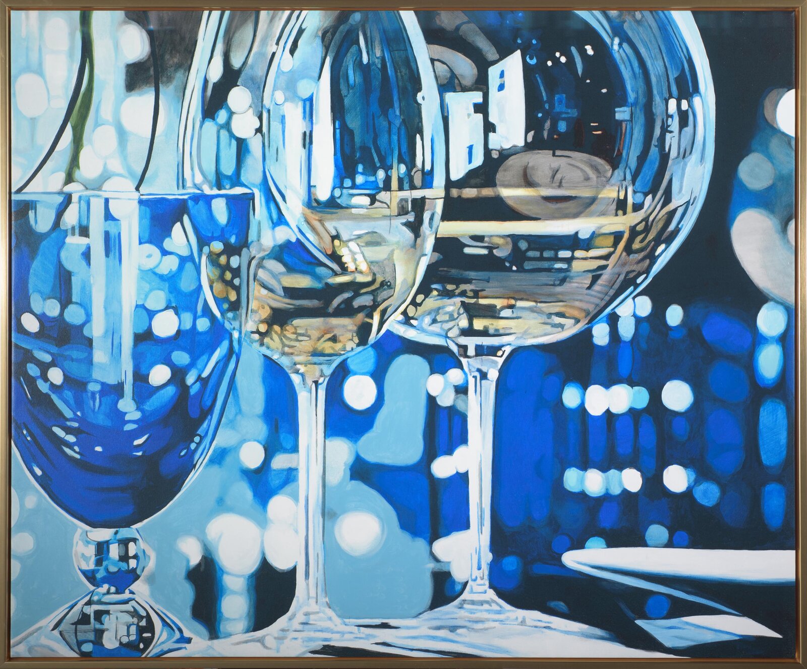 'Happy Hour' by Jeff Schaub - Picture Frame Painting Print on Canvas