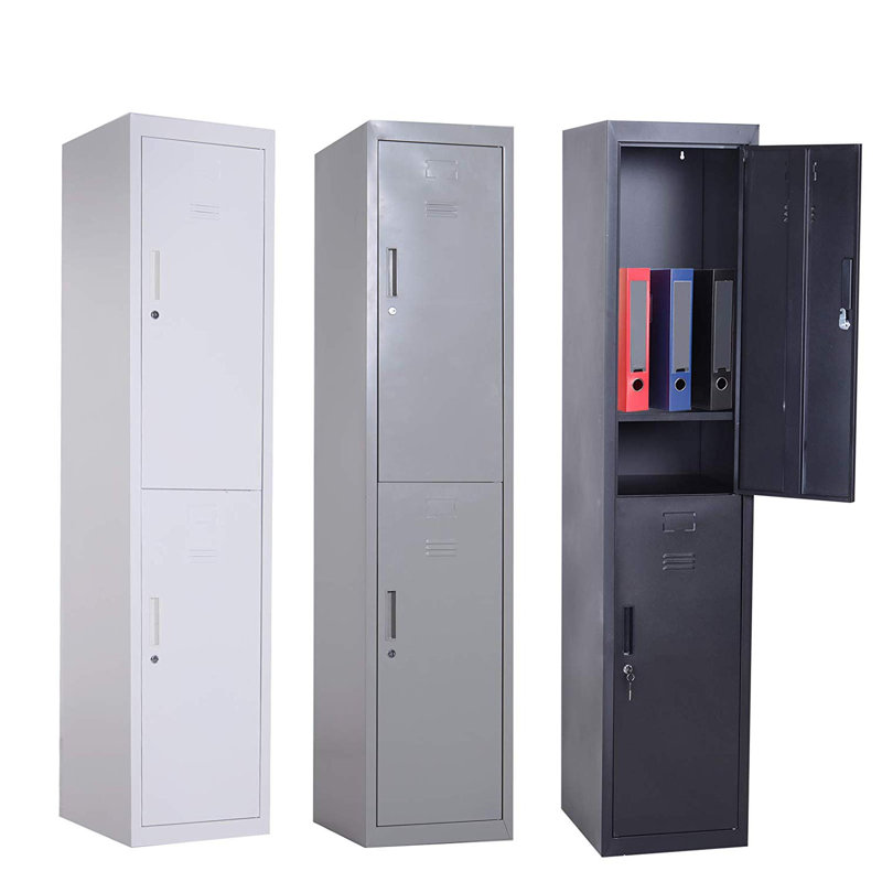 Symple Stuff Debi 2 Tier Freestanding Steel Lockable Storage