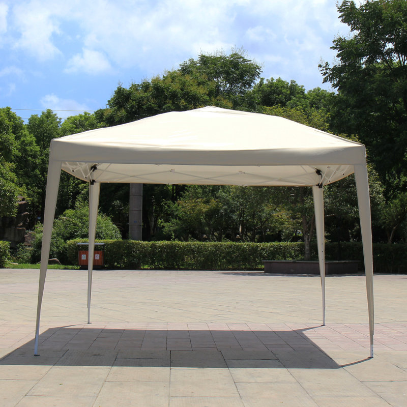 Easy Folding 10 Ft. W x 10 Ft. D Metal Pop-Up Canopy