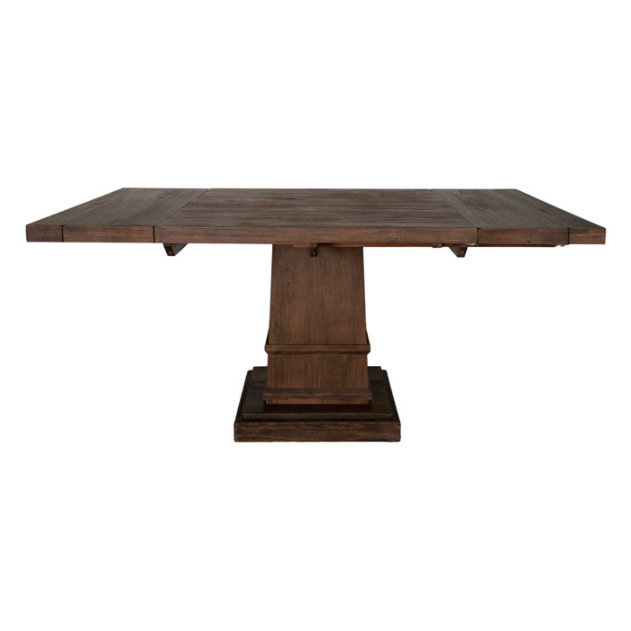 Amos Modish Square Extendable Solid Wood Dining Table Amos Modish Square Extendable Solid Wood Dining Table
