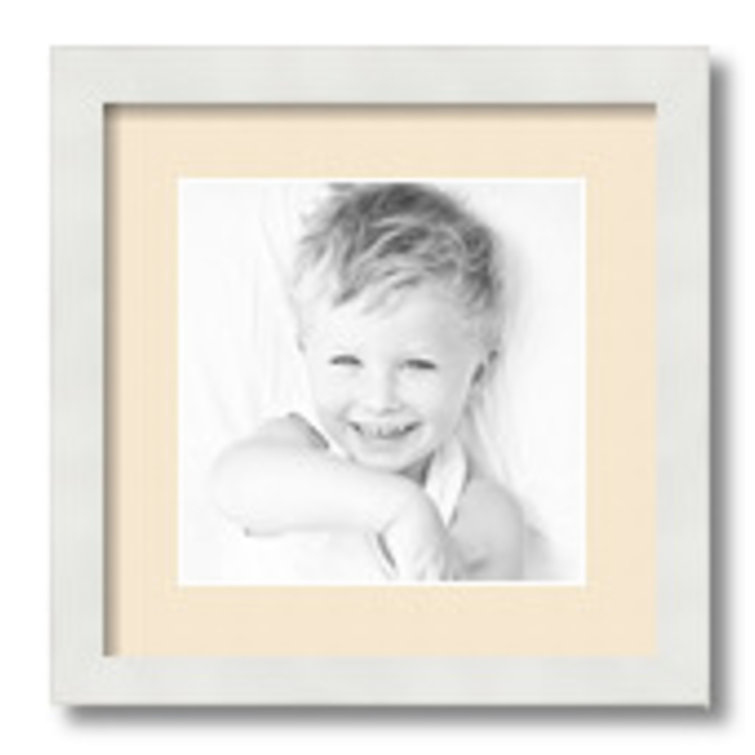 ArtToFrames 1 Inch Satin White Wood Picture Poster Frame 83412 