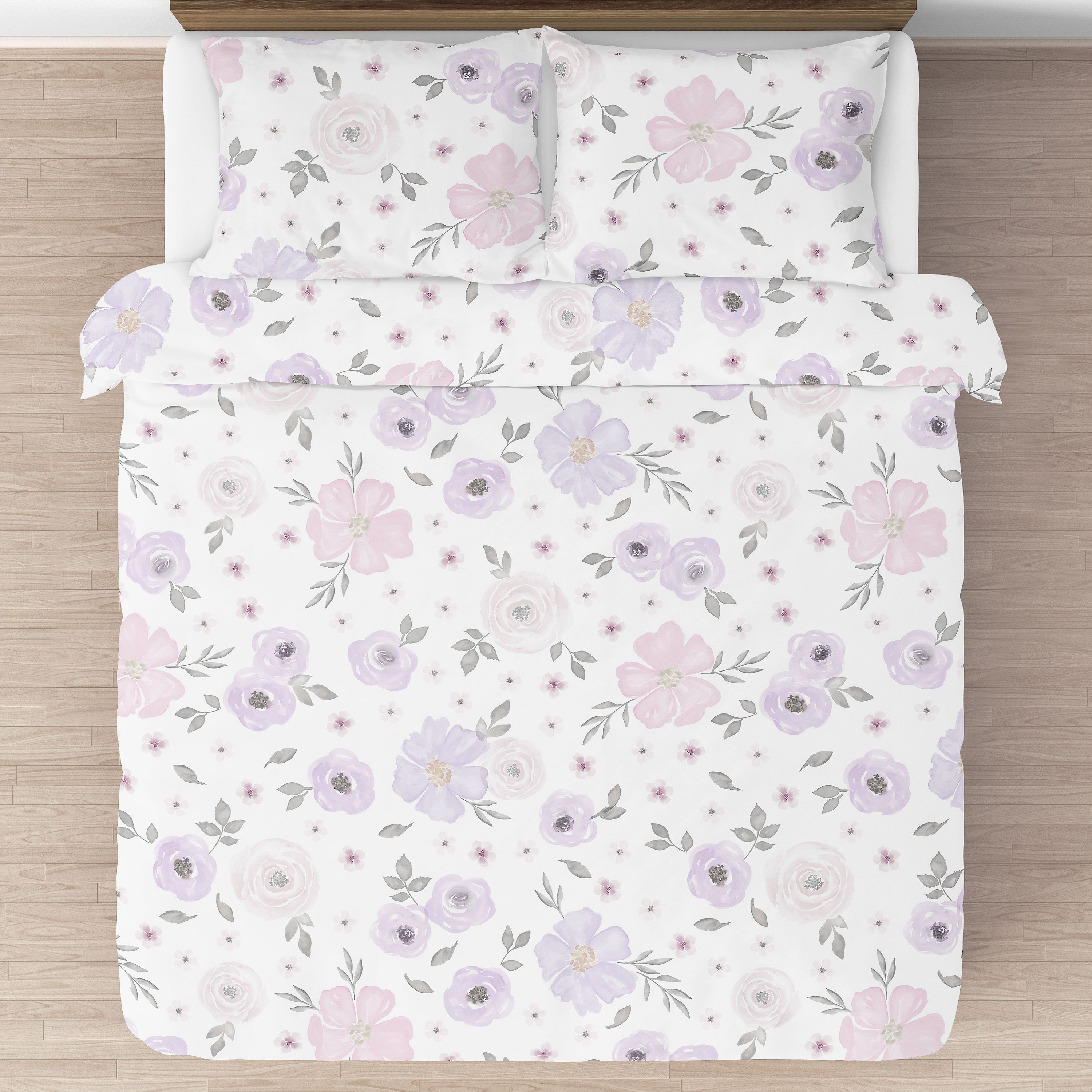 Pink Floral Abolina Rose Taffy Comforter Set Deny Designs Target