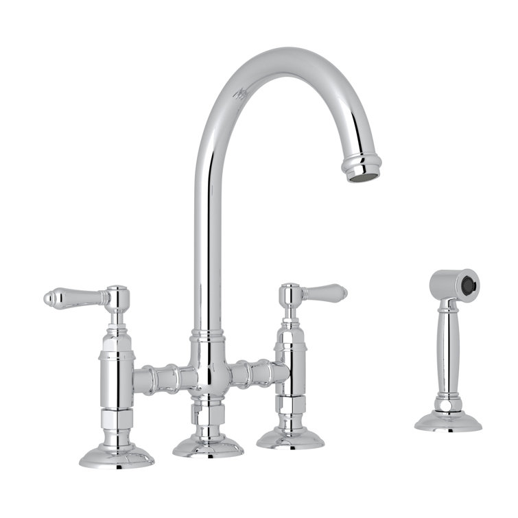 Rohl San Julio Bridge Kitchen Faucet With Side Spray Perigold