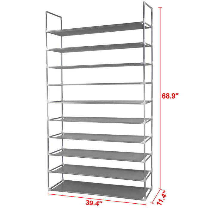 Rebrilliant 50 Pair Shoe Rack & Reviews | Wayfair