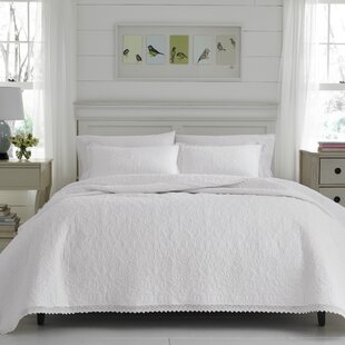 Coverlet Petri Ruffle Lace Cotton 100%Cotton Quilt Set Bedspread 