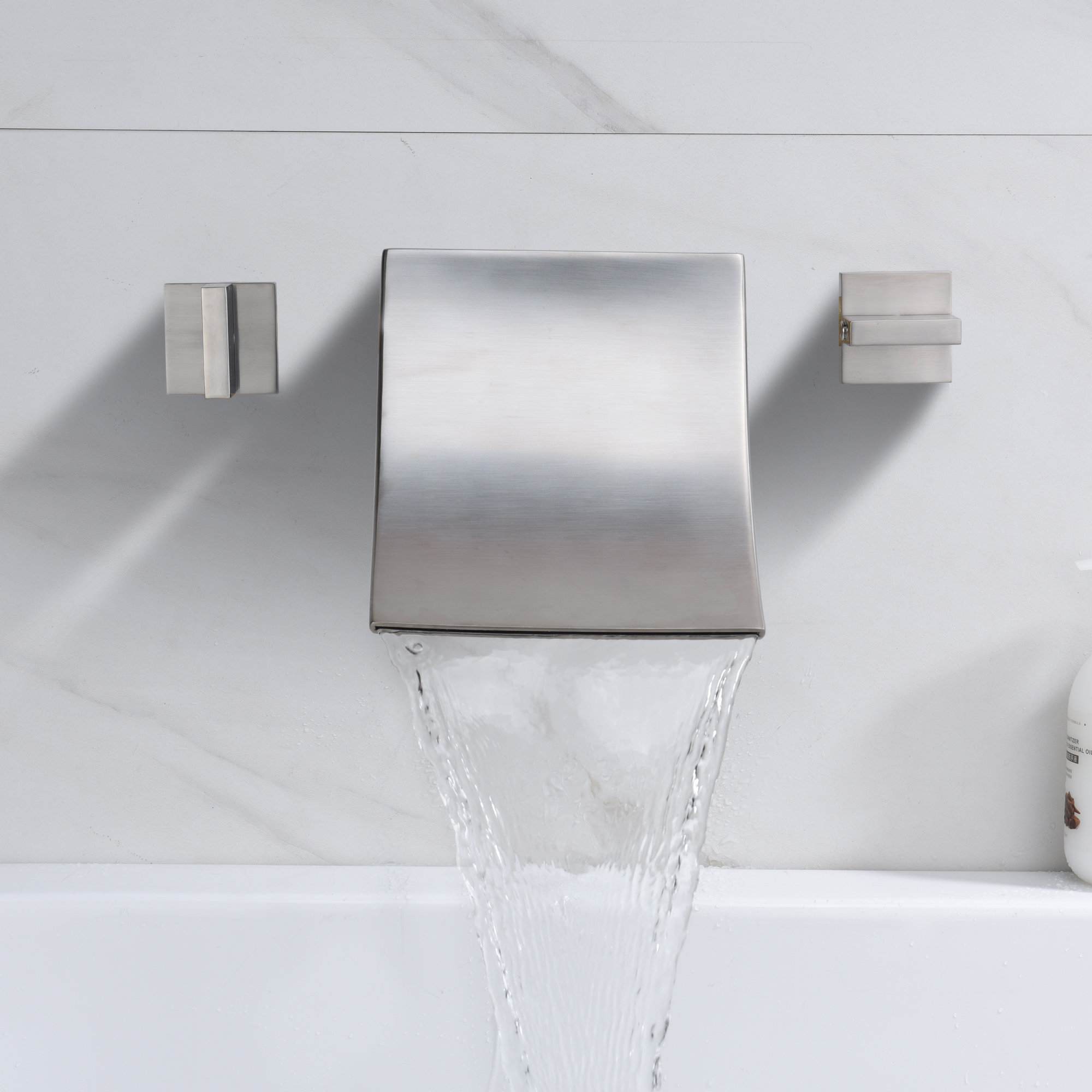 sumerain High Flow Rate Waterfall Wall Mounted Tub Filler Faucet