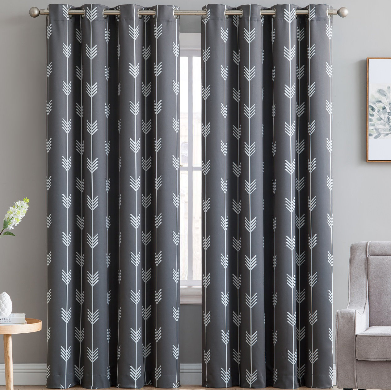 Brendle Geometric Blackout Thermal Grommet Curtain Panels Reviews Brendle Geometric Blackout Thermal Grommet Curtain Panels Reviews Allmodern
