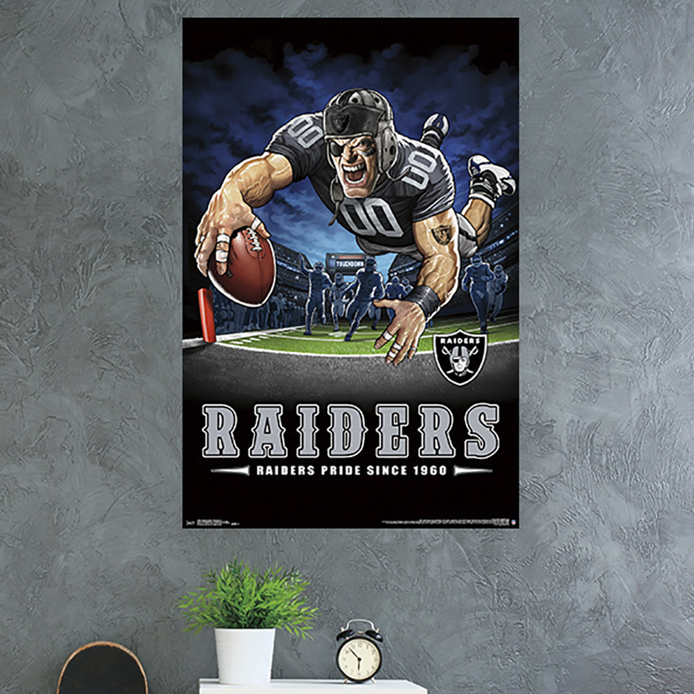 Trends International Oakland Raiders - End Zone Paper Print | Wayfair
