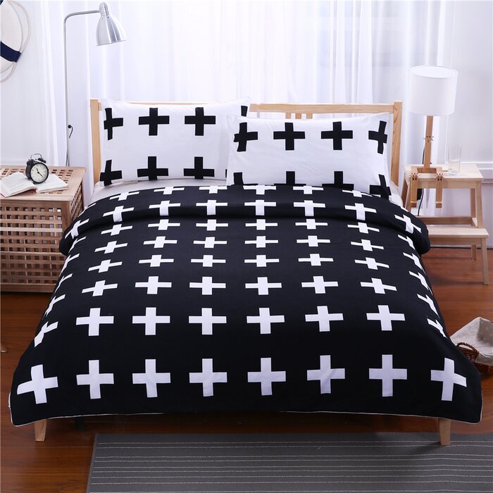 Homegoods Geometric Minimal 3d Duvet Cover Set Wayfair Ca