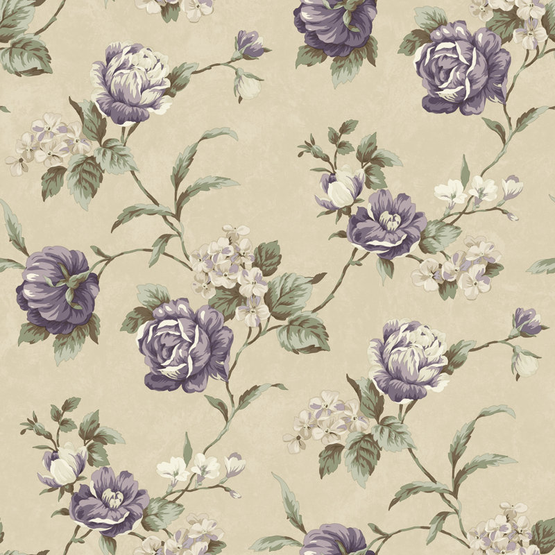 Ophelia Co Ginnifer Rose 33 X 20 5 Floral 3d Embossed Wallpaper Wayfair