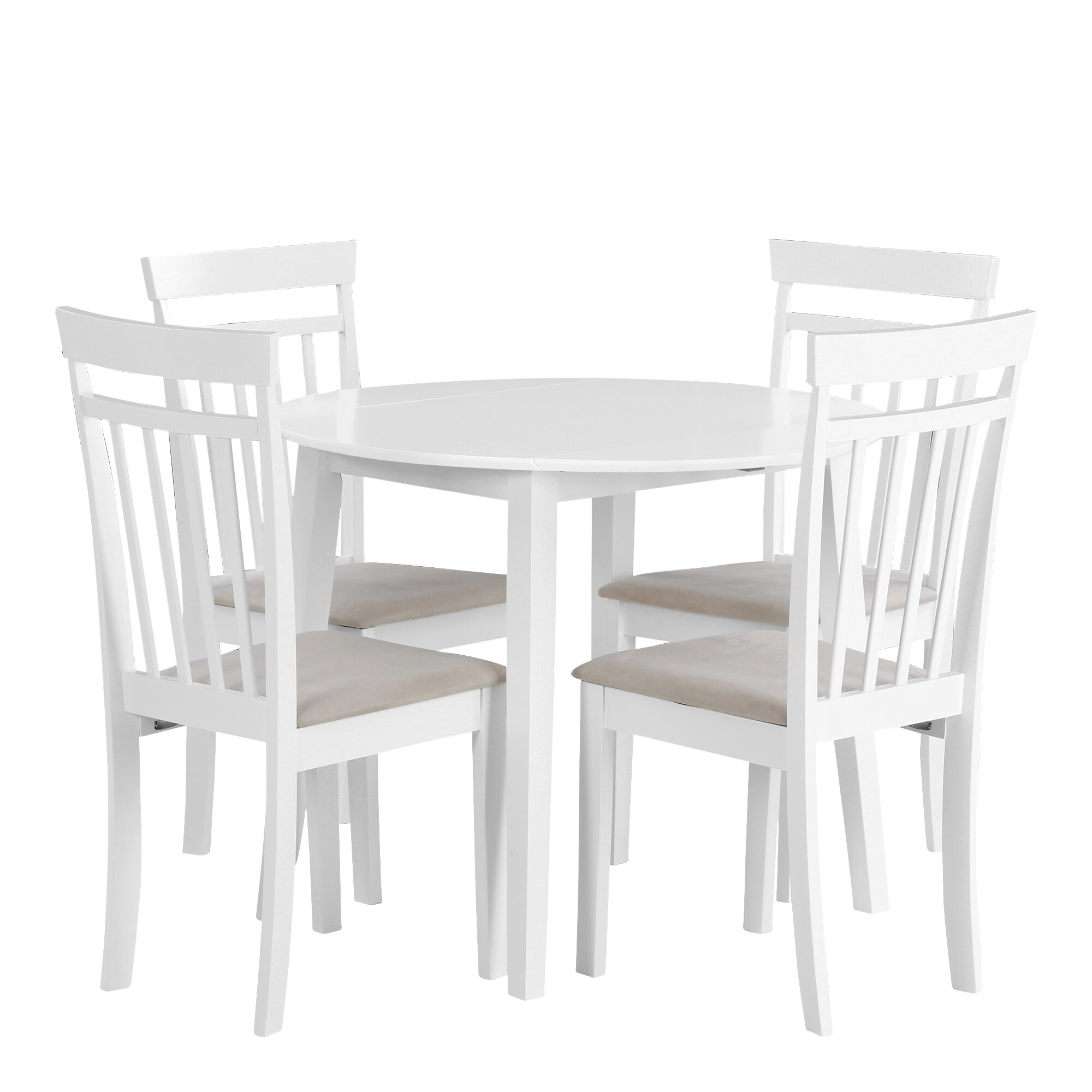 breakwater bay inglewood extendable dining set with 4 chairs