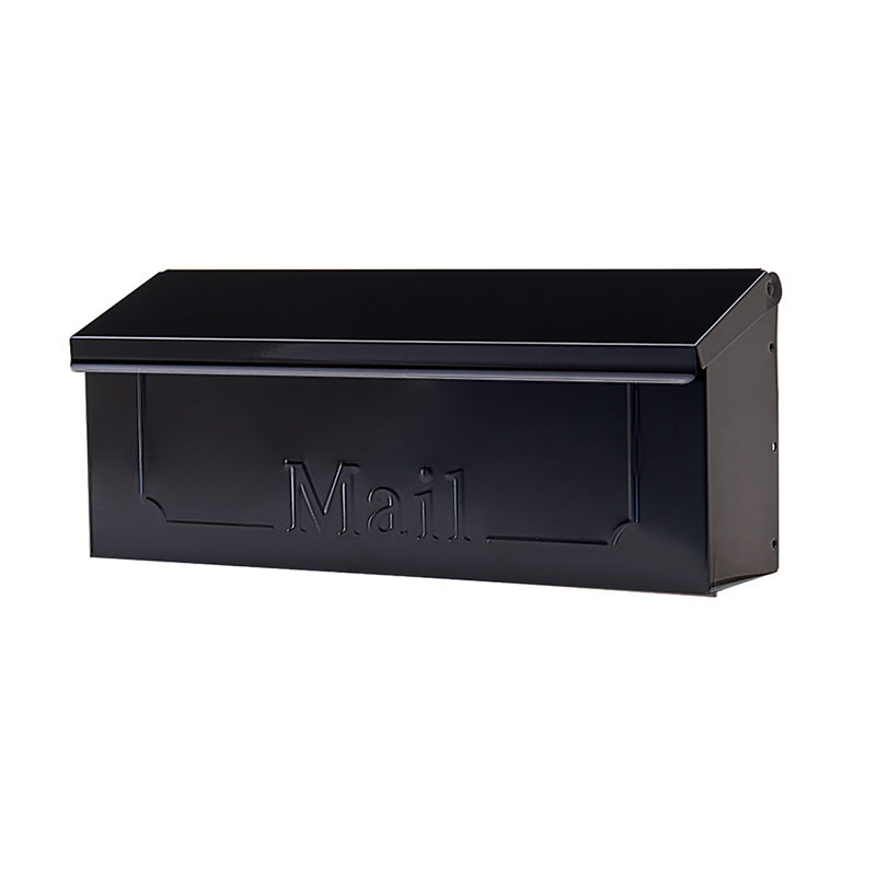 Gibraltar Mailboxes Townhouse Small Horizontal Steel Wall Mount Mailbox Black Reviews Wayfair