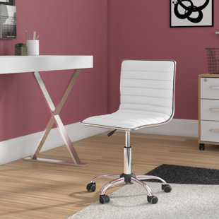 white pu leather office chair